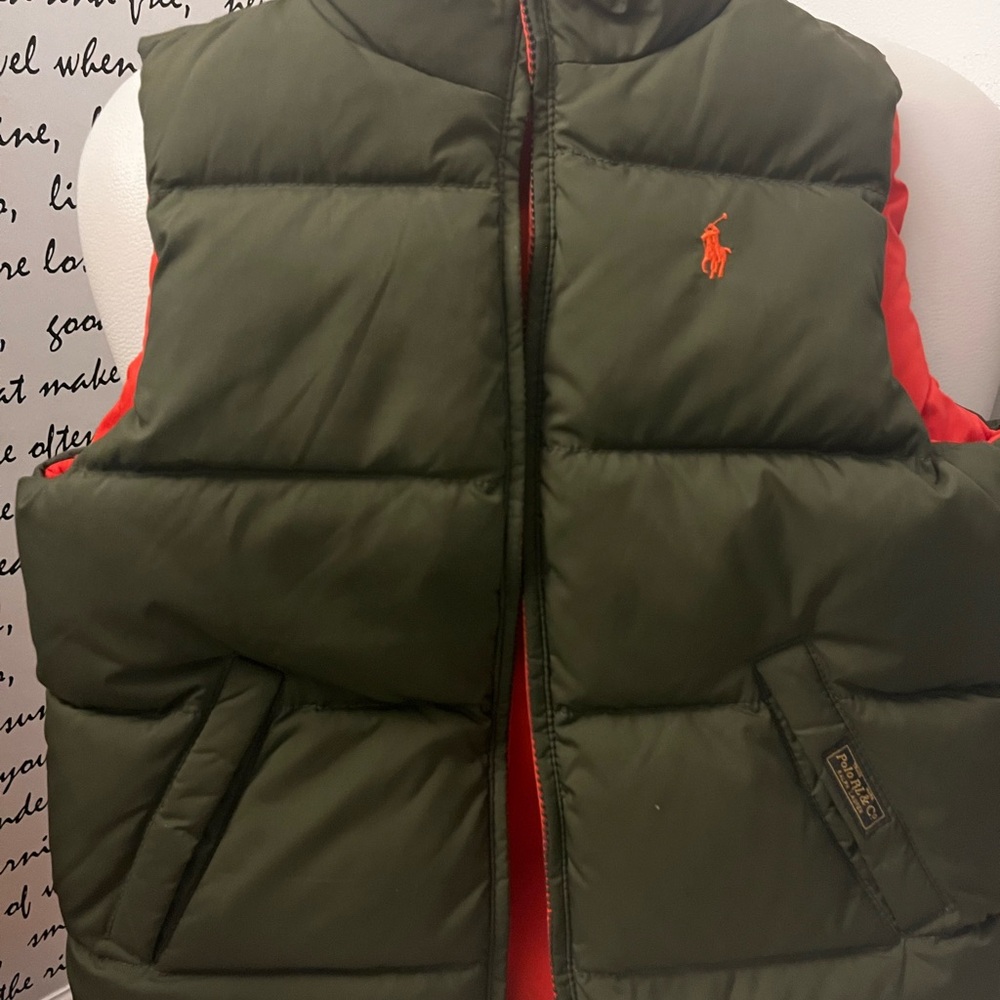 Polo by Ralph Lauren Kids Olive Green Puffer Vest
